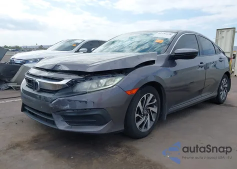 2017 Honda Civic Ex z USA, uszkodzony, nr VIN 2HGFC2F76HH550250